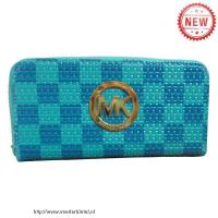 michael kors knitted logo groot blauw portefeuilles Winkel Almere 6p6zx368